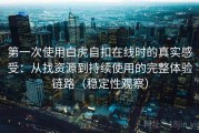 第一次使用白虎自扣在线时的真实感受：从找资源到持续使用的完整体验链路（稳定性观察）