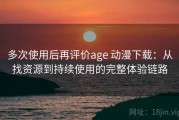 多次使用后再评价age 动漫下载：从找资源到持续使用的完整体验链路