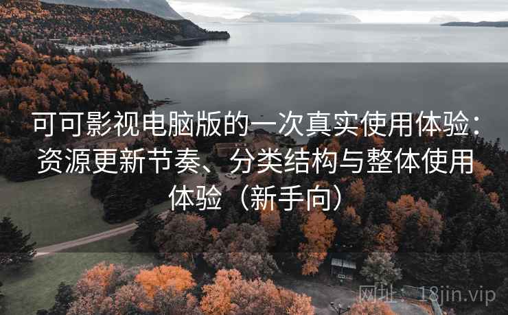 可可影视电脑版的一次真实使用体验：资源更新节奏、分类结构与整体使用体验（新手向）