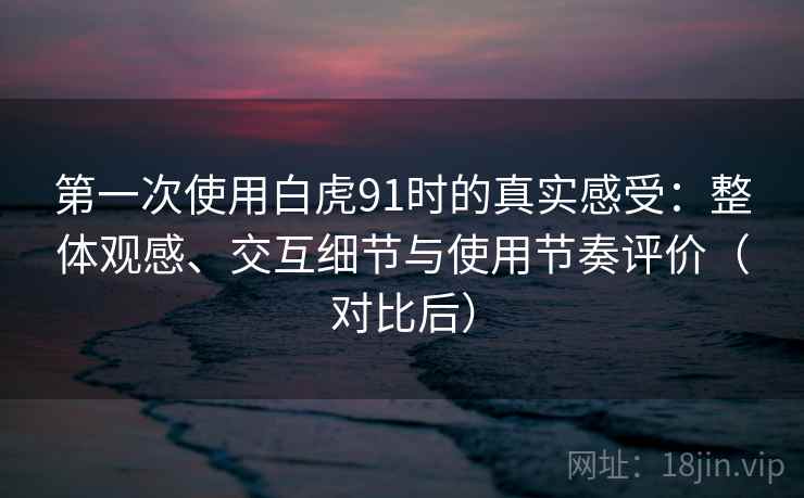 第一次使用白虎91时的真实感受：整体观感、交互细节与使用节奏评价（对比后）