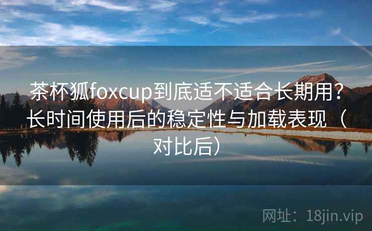 茶杯狐foxcup到底适不适合长期用？长时间使用后的稳定性与加载表现（对比后）
