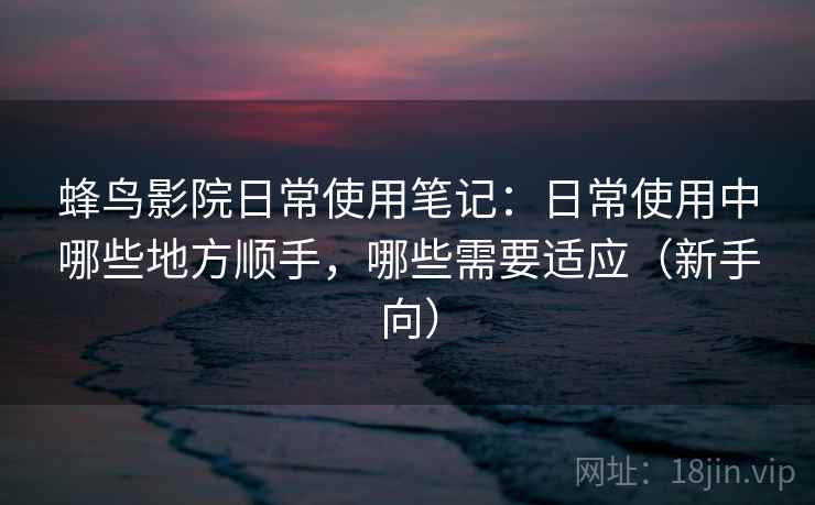 蜂鸟影院日常使用笔记：日常使用中哪些地方顺手，哪些需要适应（新手向）