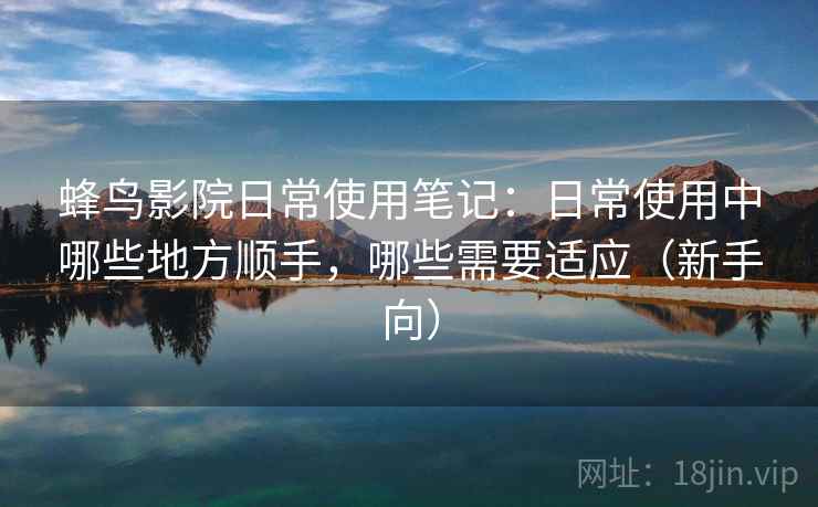 蜂鸟影院日常使用笔记：日常使用中哪些地方顺手，哪些需要适应（新手向）