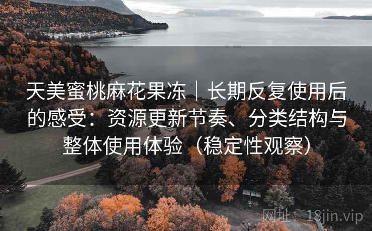 天美蜜桃麻花果冻｜长期反复使用后的感受：资源更新节奏、分类结构与整体使用体验（稳定性观察）